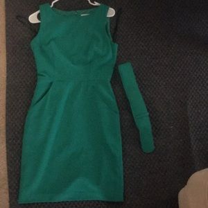Calvin Klein Green Sheath Dress